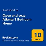 Open And Cozy Atlanta 3 Bedroom Home