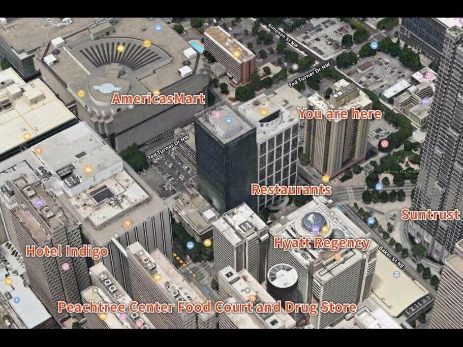 Center Downtown! King Bed! Private Balcony! Pt8i Atlanta